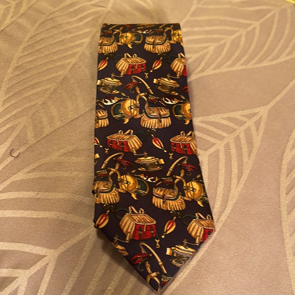 Fishing themed tie